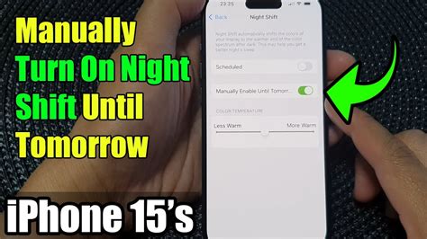 How to control Night Shift manually