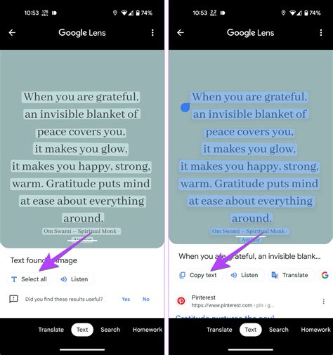 How to copy text from images