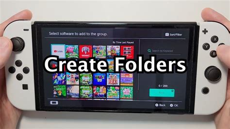 How to create Nintendo Switch folders