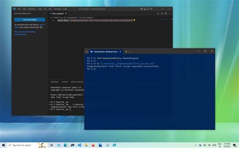 How to create PowerShell scripts on Windows 10 and Windows 11