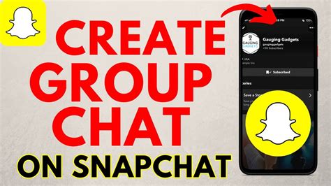 How to create Snapchat group