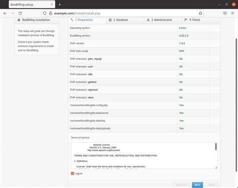 How to create a BoxBilling database on Ubuntu