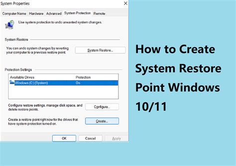 How to create a System Restore point on Windows 10