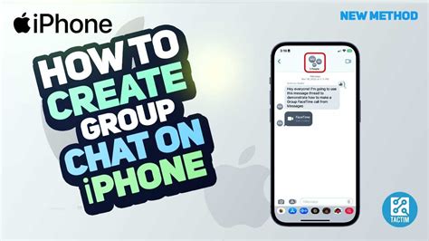 How to create a group chat on iPhone