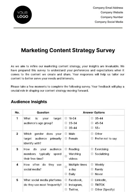 Market Survey Template Free PDF Download SafetyCulture