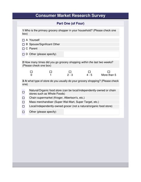 Market Survey Template Free PDF Download SafetyCulture
