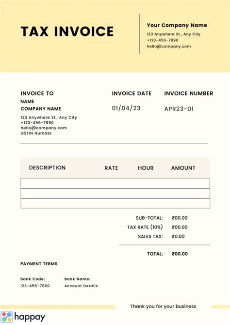Invoice Template with Two VAT Tax Rates Invoice Manager for Excel