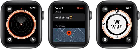 How to create and display Compass Waypoints on Apple Watch