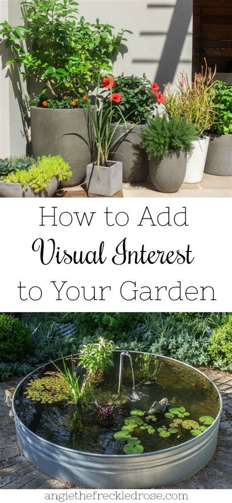 How to create interest in a garden