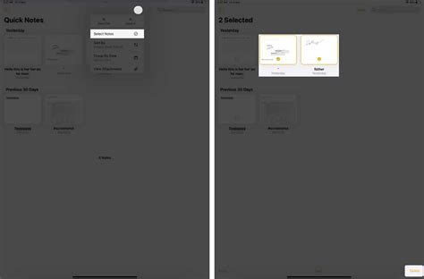 How to delete Quick Notes on iPad