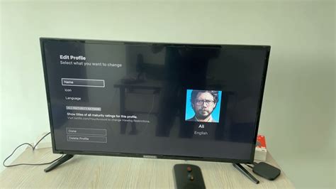 How to delete a Netflix profile on a TV or set-top box