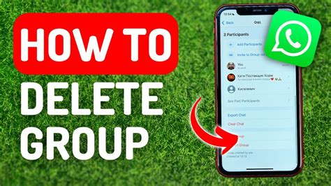 How to delete a group on WhatsApp