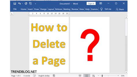How to delete a page in Word on Windows 10