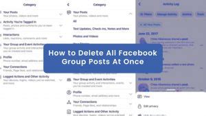 How to delete all Facebook posts at once via the web client