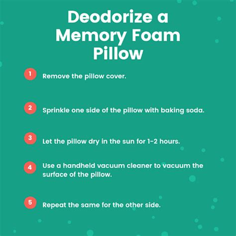 How to deodorize a memory foam pillow
