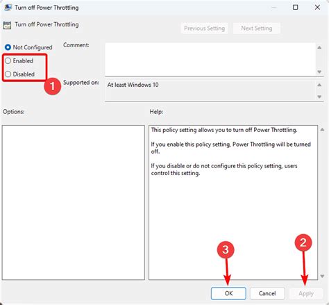 How to disable/enable power throttling in Windows 11