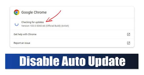 How to disable Chrome automatic updates on PC