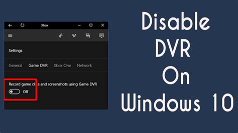 How to disable Game DVR