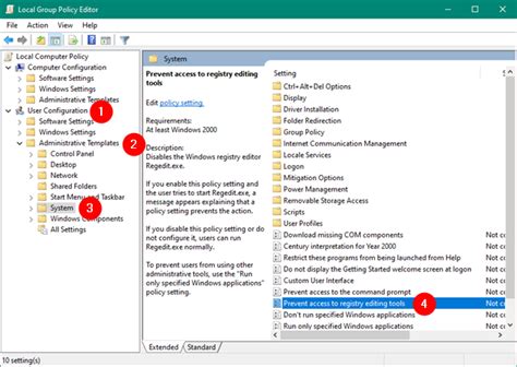 How to disable Registry access from Group Policy