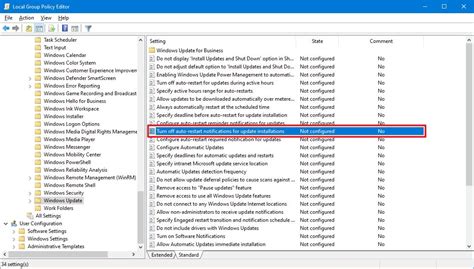 How to disable Windows Update restart notifications using Group Policy