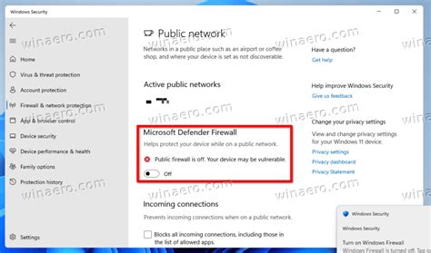 How to disable Windows firewall in Windows 11