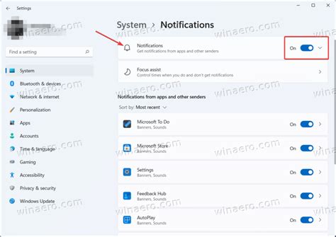 How to disable notifications on Windows 11