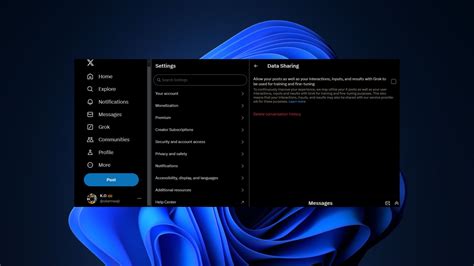 How to disable the data sharing feature on X