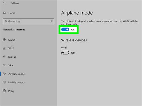 How to enable Airplane mode on Windows 10