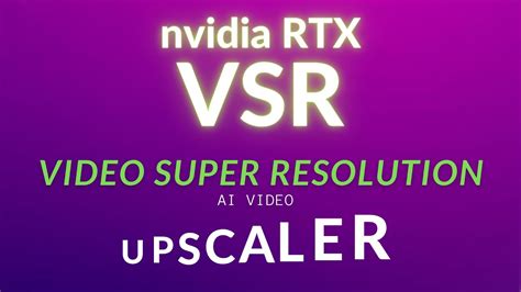 How to enable RTX VSR