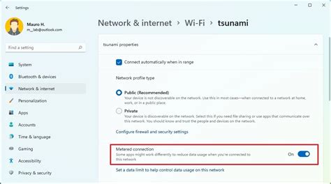 How to enable Wi-Fi metered connection on Windows 11
