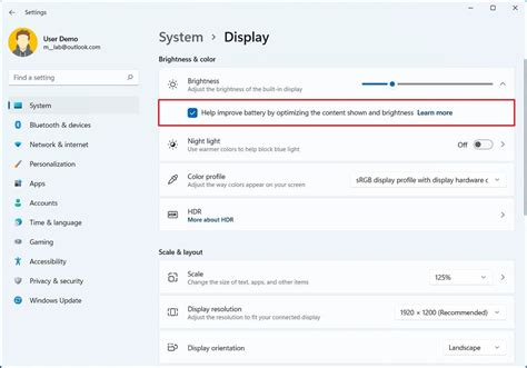 How to enable automatic brightness settings on Windows 11