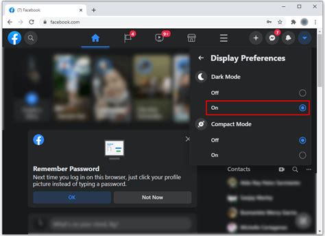 How to enable dark mode on Facebook via the app