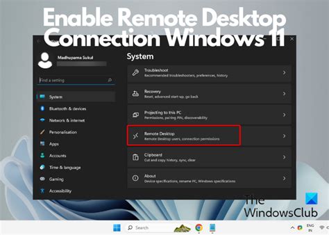 How to enable remote connection on Windows 11