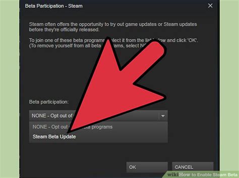How to enable the Steam beta client
