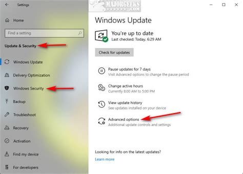 How to enable updates for Microsoft products on Windows Update