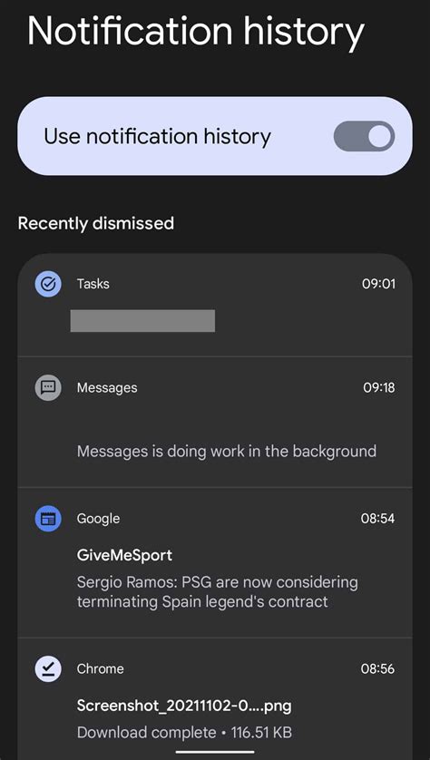 How to enable your notification history in Android 12