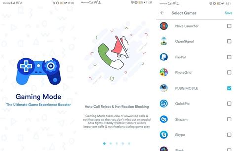 How to expend Gaming Mode App on Android
