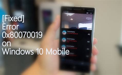 How to fix Error Message 0x80070019