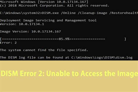How to fix DISM error 2