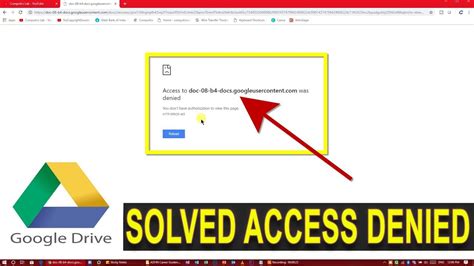 How to fix Google Drive access denied (error 403)