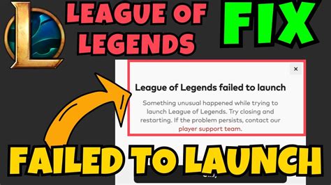 How to fix League of Legends launch issues
