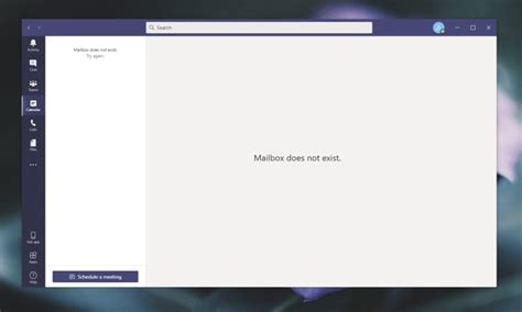 How to fix Microsoft Teams error mailbox does not exist
