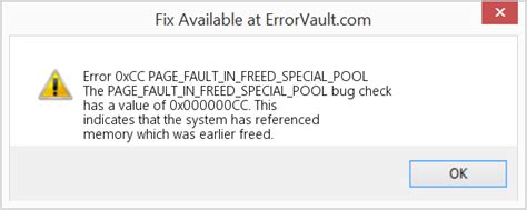 How to fix PAGE_FAULT_IN_FREED_SPECIAL_POOL BSoD error