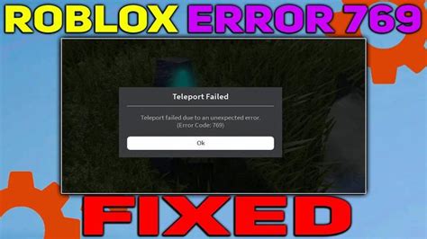 How to fix Roblox error 769