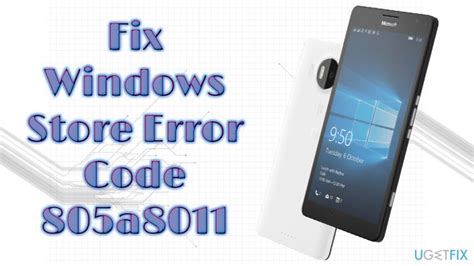 How to fix error 805a8011