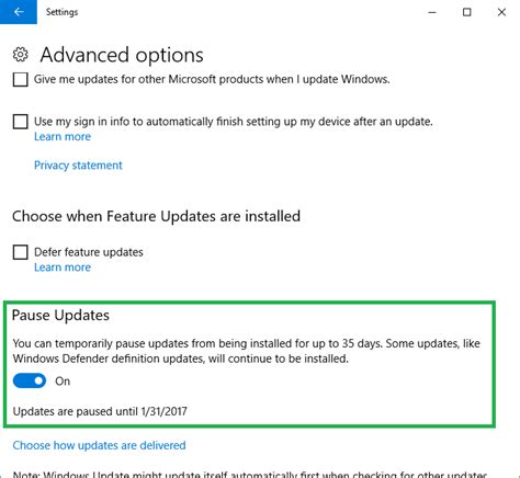 How to fix laptop screen pause in Windows 10 Creators Update