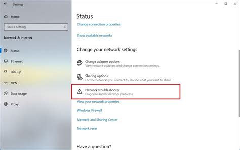 How to fix network problems after installing update