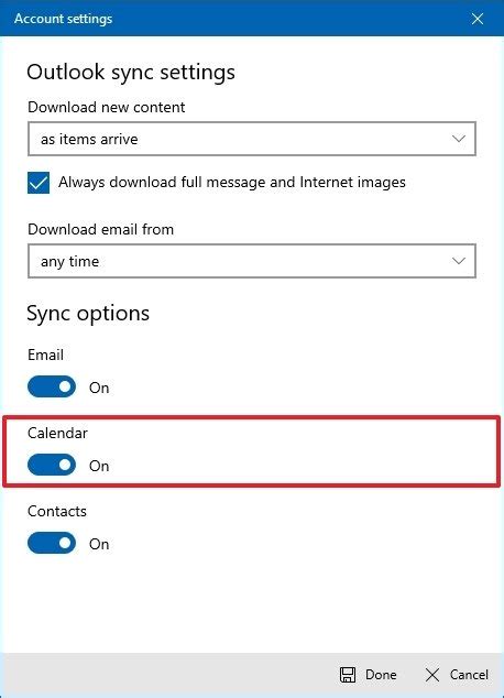 How to fix sync issues resetting Calendar account on Windows 10