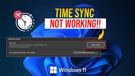 How to fix time.windows.com not syncing