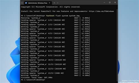 How to flash the system image file